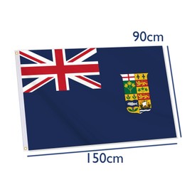 Old Canada(1907-1921) Blue Ensign Flag,3x5 FT Former Canadian Flag,36x60 Inch Large Digitial Double-Printed Durable 150D Thick Polyester Decorations with 2 Brass Grommet