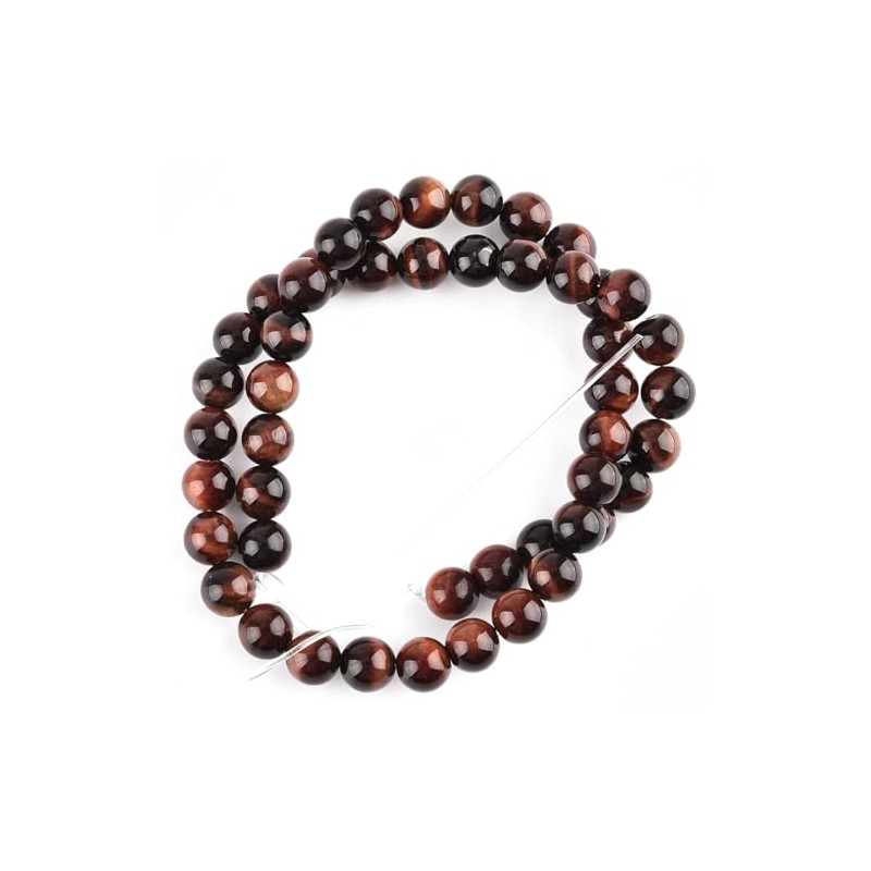 Genuine Red Tiger Eye Beads for Jewelry Making Gemstone Semi