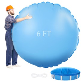 Hungdao 6 x 6 ft Pool Pillows for Above Ground Round Pool Air Pillow Winter Swimming Inflatable Accessories for Closing Kit Outdoor Ice Equalizer Support Swimming Covers