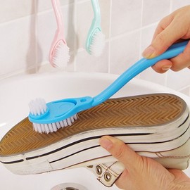 Double-Sided Sneaker Cleaning Brush Brush 1 Double-Sided Sneaker Brush - Pink 40ea