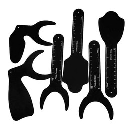 RZJZGZ 6 Pack Dental Photo Contrast Oral Black Background Board Palatal Photography Contraster for Taking Oral Photo