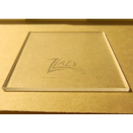 ZLazr (1)1/32" SUPER THIN 6"x12" Clear Acrylic Sheet Plastic Plexiglass Rectangle