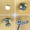 4 Sets of Cabinet Locks with Keys for Mailbox, Drawer