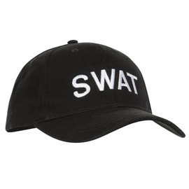 Rothco SWAT Law Enforcement Adjustable Insignia Cap, Black