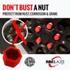 Silicon Lug Nut Covers Black 21mm | Flexible & Durable