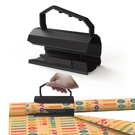 JAMSSOW Wrapping Paper Cutter for Rolls, Wrapping Paper Cutter, Portable Paper Cutter, Paper Cutter for Wrapping Paper, Christmas, Storage for Gift Wrapping Paper