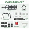 Adjustable Bike Rear Rack - Universal Carrier with Reflector, Fits