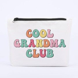 Jeteman Makeup Bag Gift for Grandma, Cool Grandma Club, Mother's Day Gift Birthday Gift for Grandma, Grandma Gifts, New Grandma Gift, Funny Grandma Gift, Summer Beach Travel Toiletry Bag