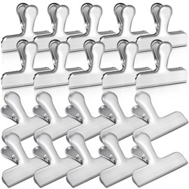 Bag Clips, 20 Pack Stainless Steel Chip Clips for Food, Food Clips Heavy Duty Clamp Clips Kitchen Clips Snack Clips for Office Kitchen Home