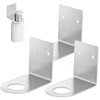 3 Pcs Soap Bottles Dispenser Holder Stainless Steel Silver Wall