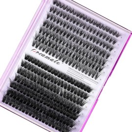 Proamate Cluster Lashes Individual Lashes DIY Eyelash Soft Natural Easy Fan Lash Individual False Lashes for Personal Use at Home (3D Fluffy 40D+60D)