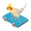 Bird Parrot Perch Stand Platform Natural Wooden Coarse Sand Grinding