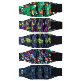 Tuiskusa Male Dog Diapers, High Absorbing Dog Belly Bands for Male Dogs, Washable Reusable Dog Male Wraps(5 Pack)