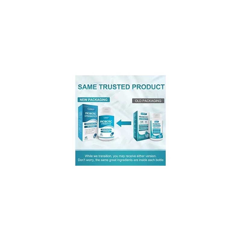 100 Billion Probiotics CFU Potency Gut Health Women Men 60