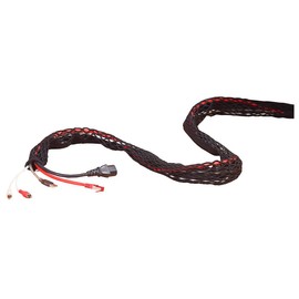 Callstel Cable Sleeve: Mesh Hose with Outlets and Zip, 2 m (Cable Duct Hoses, Cable Management Hose, PC Speaker)