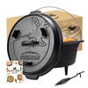 Overmont Camp Dutch Oven Pre Seasoned Cast Iron Lid Also