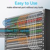 Sokqovt CAT6a RJ45 Keystone Coupler (24 Pack), Cat6a Keystone Coupler