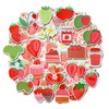 100 Pack Strawberry Stickers, Strawberry Shortcake Party Favors, Birthday Decorations