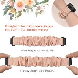 EverAct Pack of 2 Children's Nylon Bracelets Compatible with Xplora X5 / XGO 2 / XGO 3 Bracelet, Soft Beautiful Stretchy Girls Boys Replacement Bands for Xplora X5 Play / XGO2 / XGO3, Girls Boys Gift,