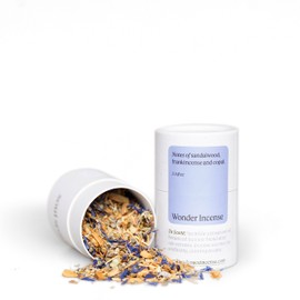 Non-Toxic Incense | Scent: Wonder | Natural Alternative to Incense Sticks | Sustainable Indian Sandalwood, Frankincense, Myrrh, Copal | 100% All-Natural Ingredients | Made in USA