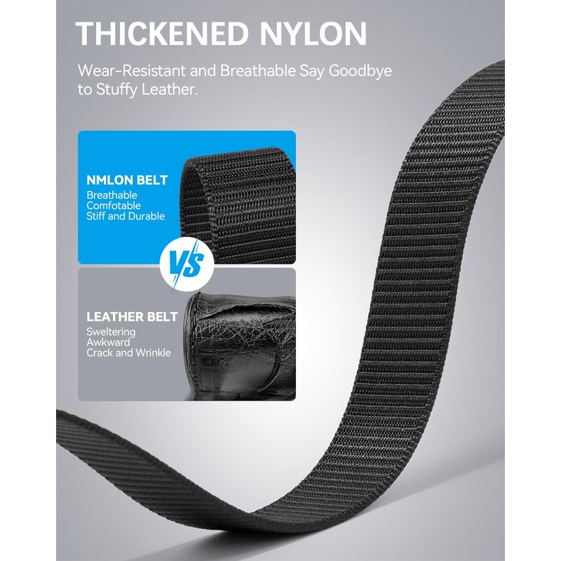 BOSTANTEN Ratchet Tactical Belt Men, Nylon Web Work Men's Belt