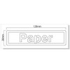 nc-smile Trash Can Sorting Sticker English Letters Square Gothic Paper