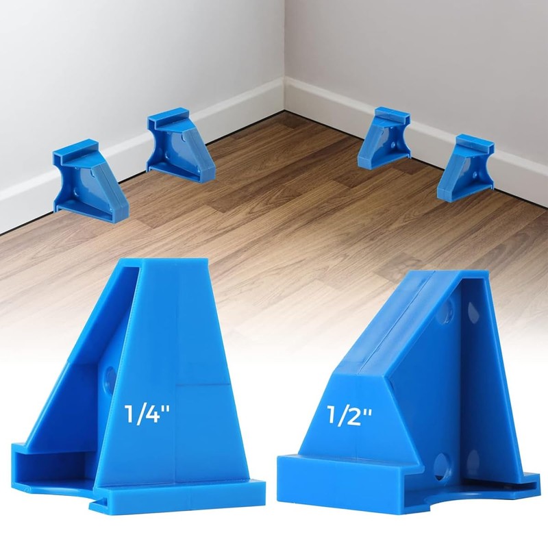 AIMALL 20PCS Flooring Spacers 1/4" & 1/2" Gap for Laminate