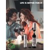 Rechargeable Electric Wine Gift Set - Aerator, Vacuum Stoppers, Foil