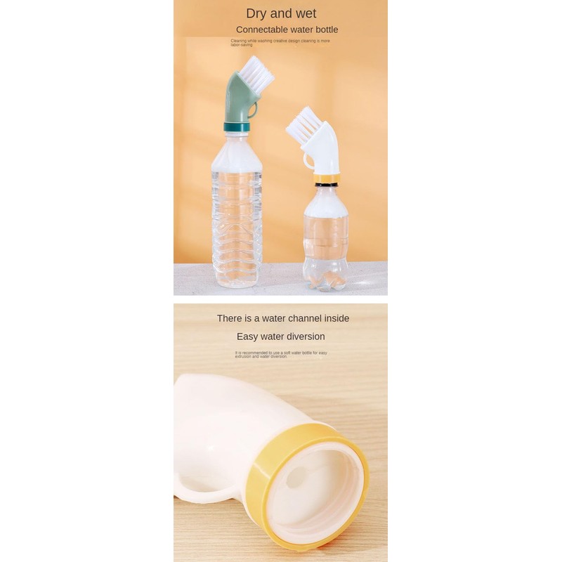 Multi-Functional Cleaning Brush Head penetrates deep into crevices and Dead