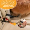 Dog Seat Belt for Car-2 in1 Dog Leash, Adjustable Wrist