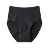 Gunze HV7070P Women's Sanitary Panties, 100% Cotton, Deep Rise, Black,
