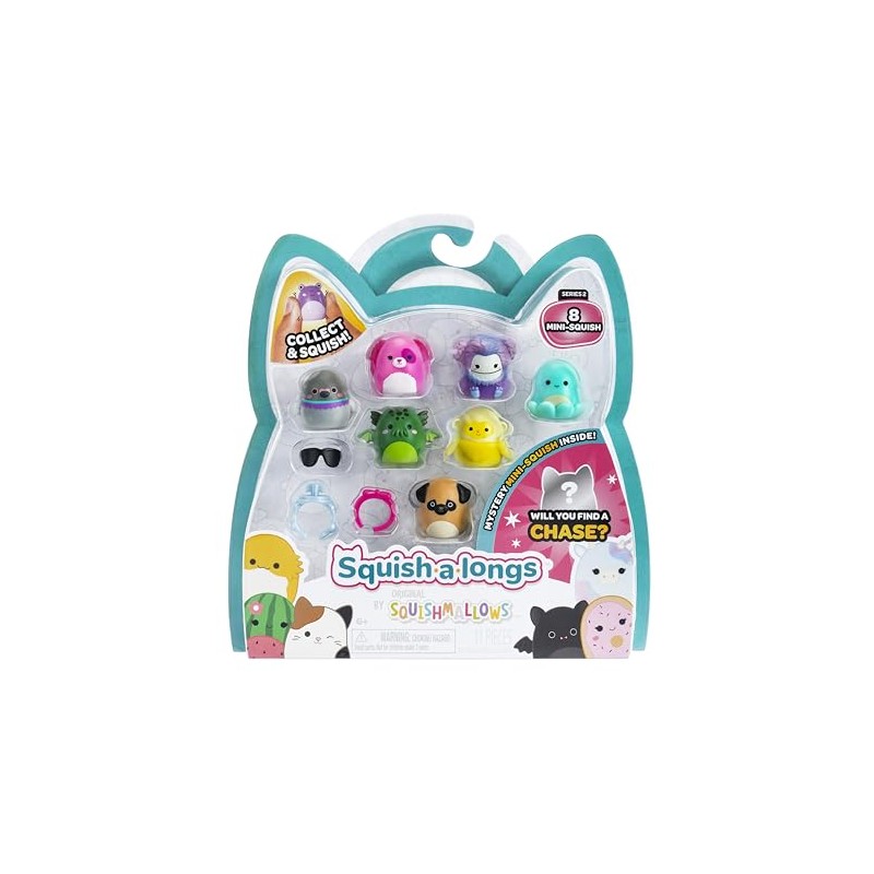 Squish-a-Longs Paquete de 8 (Estilo 1 - W2) - (8)