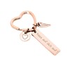 GVSAVY 1pc Love Key Ring with 1pc Gift Box and