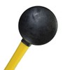 16oz Black Rubber Mallet Non Marking Hammer with Fibreglass Handle
