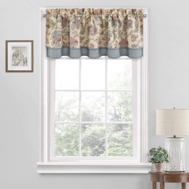 Waverly Arezzo - Cortinas Cortas para Ventana de baño, Sala de Estar y Cocina, 132 x 45 cm, Giardino