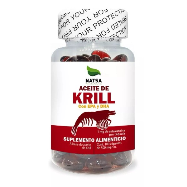 Natsa Aceite De Krill, 100 Softgels, Calidad Premium