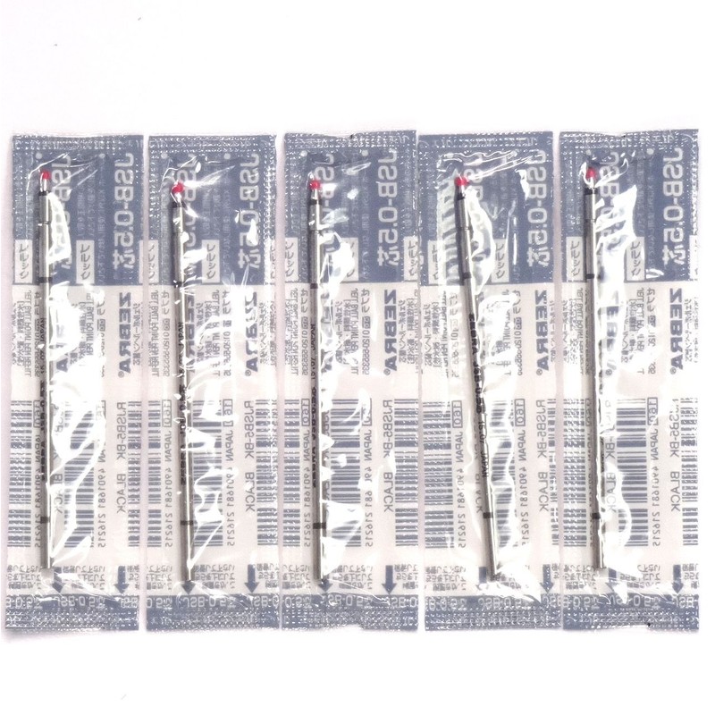 Zebra 0.5mm Black Gel Ink Refill (RJSB5-BK), for Zebra Multi