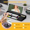 Desktop Glass Whiteboard with Mirror & Calculator(12 Digit LCD Display)