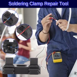 Electric Wire Welding Fixture, Helping Hands Soldering Station, Holding Power Welding Accessories, Welding Wire Stand Soldering Fixture, Soldering Wire Welding Aid, Soldering Clamp Repair Tool (Black)