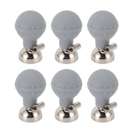 6pcs EKG Electrodes Chest Suction Ball Soft Accurate Measurement 3.0/4.0mm Double Hole Universal Chest Suction Cup Bulb