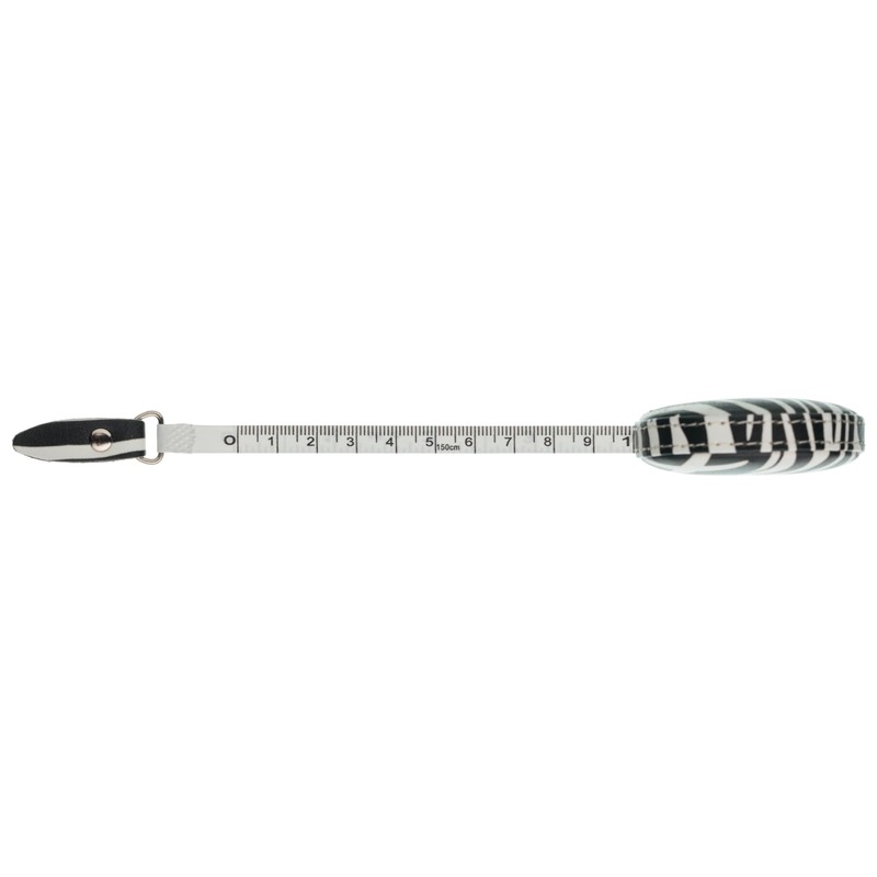 The Quilted Bear Zebra Retractable Tape Measure with Double Sided