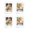 FloralGrace Set of 4 Mini Picture Frames Magnet 8 x