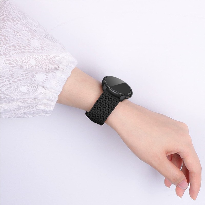 LanQii 20 mm Nylon Strap for Garmin Forerunner 165/165 Music/245/645/Vivoactive