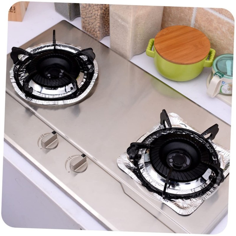 MAGICLULU 40pcs Aluminum Foil Gas Oven Covers for Top Gas