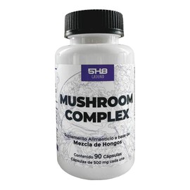 Nutrition Mushroom Complex con adaptógenos, nootrópicos y vitamina B para el cansancio | Cápsulas de melena de león, rhodiola rosea y hongo cordyceps