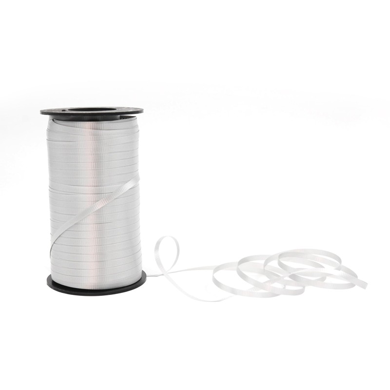 SSWBasics Silver Curling Ribbon - Pack of 10
