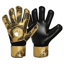 Elivo Goalkeeper Glove with Finger Guard Features protective pads on the back of the fingers and uses latex on the palm part. The sides of the fingers have fabric curtains and feature a 360° circular