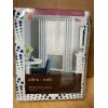 allen + roth 84'' White Navy Cotton Light Filtering Grommet