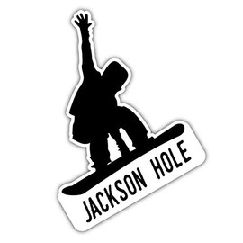 Jackson Hole Wyoming Ski Adventures Souvenir 4 Inch Fridge Magnet Board Design