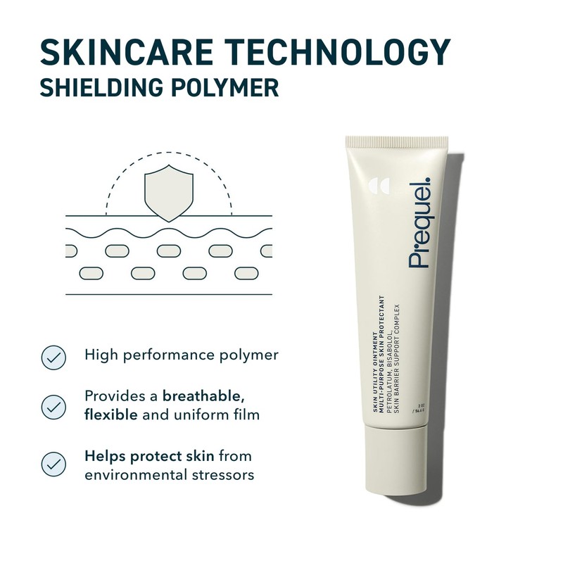Prequel Skin Utility Ointment, Moisturizing Protectant. Mid-weight Occlusive Face and